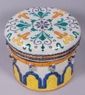 ITALIAN CERAMIC GARDEN STOOL 1