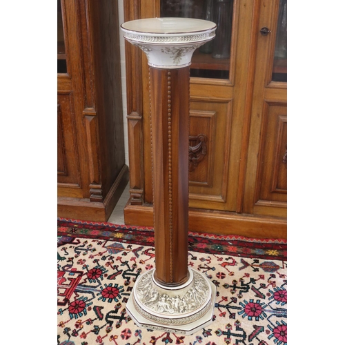 Italian ceramic jardiniere stand,