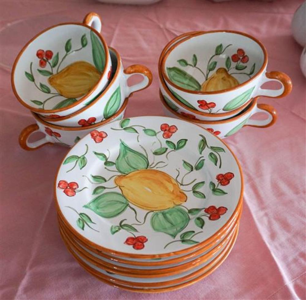 ITALIAN CERAMIC LUNCHEON SETItalian