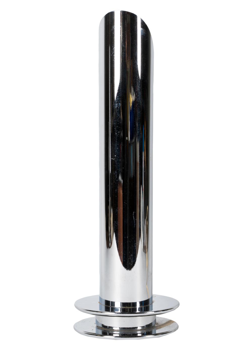 ITALIAN CHROMED METAL TABLE