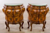 ITALIAN COMMODES PAIR, CIRCA 1