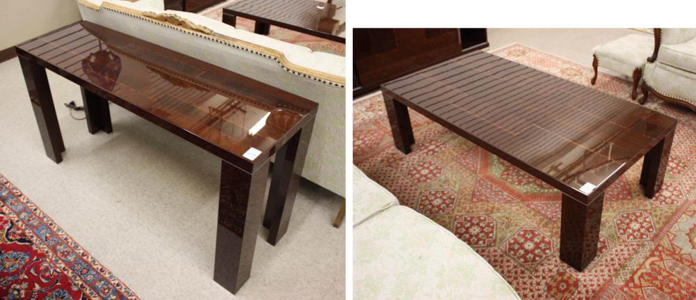 ITALIAN CONTEMPORARY SOFA TABLE AND