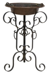 ITALIAN COPPER PLANTER ON WROU