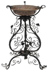 ITALIAN COPPER PLANTER ON WROU