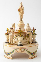 ITALIAN CREAMWARE TABLE CENTER