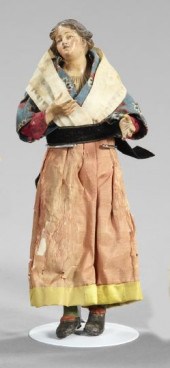 Italian Creche Figure of a Pea