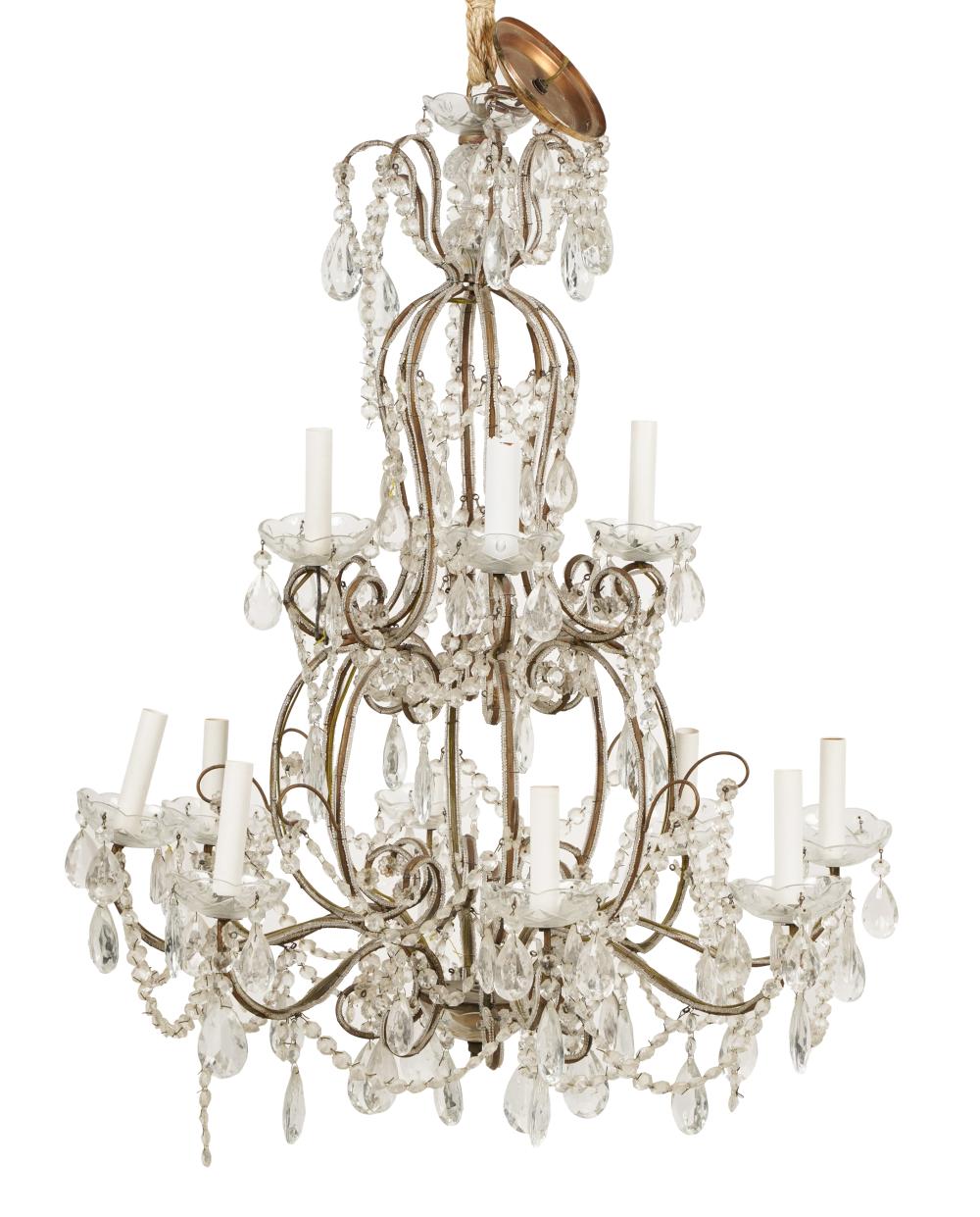 ITALIAN CRYSTAL 12-LIGHT