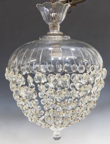 ITALIAN CRYSTAL CANOPY SINGLE-LIGHT