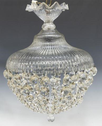 ITALIAN CRYSTAL CANOPY SINGLE-LIGHT
