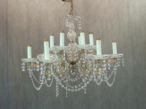 Italian Crystal Chandelier with 6