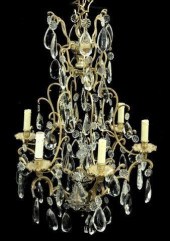 ITALIAN CRYSTAL & GILT METAL S