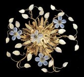 ITALIAN CRYSTAL & GILT METAL 6