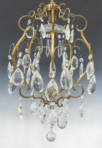 ITALIAN CRYSTAL & GILT METAL