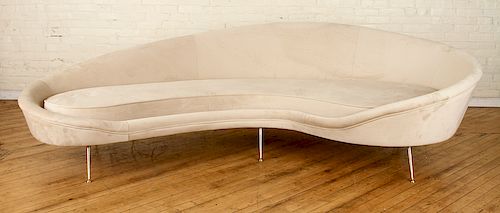 ITALIAN CURVED SOFA MANNER OF