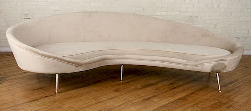 ITALIAN CURVED SOFA MANNER OF