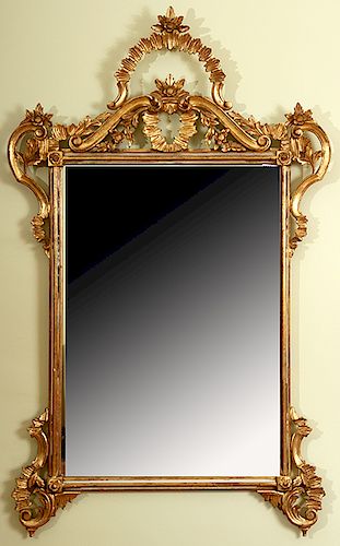 ITALIAN DECORATIVE MIRRORA carved