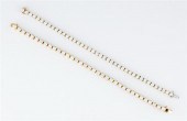 Italian diamond-set gold tenni