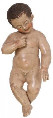 ITALIAN EARTHENWARE INFANT CHR