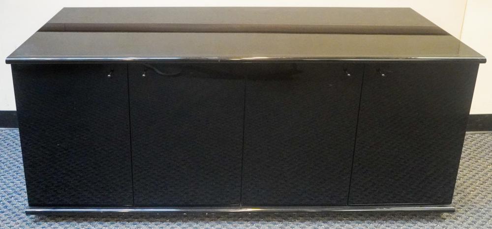 ITALIAN EBONIZED STONE ON WOOD SIDE