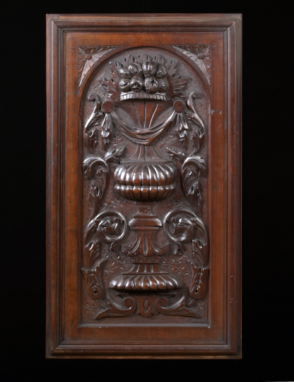 Italian Elaborately Carved Walnut