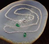 ITALIAN EMERALD AND EIGHTEEN K