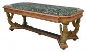 ITALIAN EMPIRE STYLE MARBLE TO