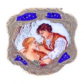 ITALIAN ENAMEL COMPACTA brass