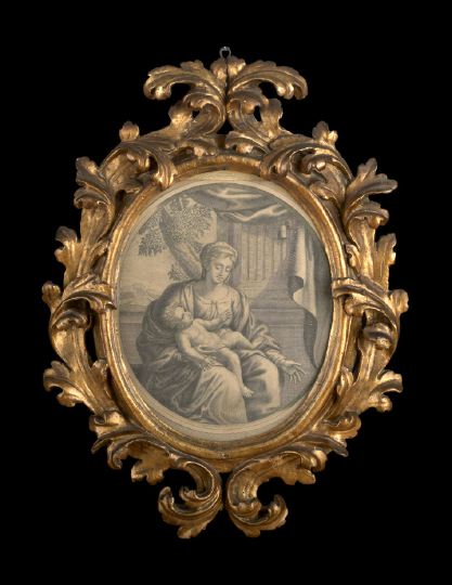Italian Engraving of "The Madonna