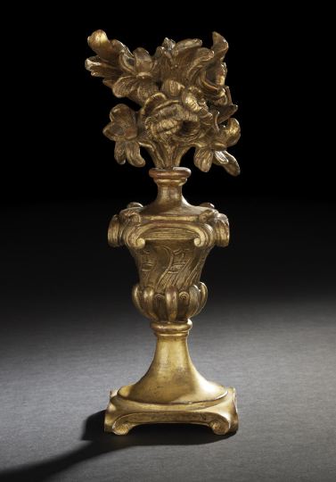 Italian Exuberantly Carved Giltwood