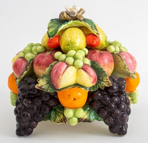 ITALIAN FAENZA FRUIT ARRANGEMENT,
