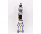 Italian faience Blackamoor two