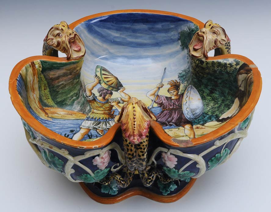 Italian Faience Center Bowl with