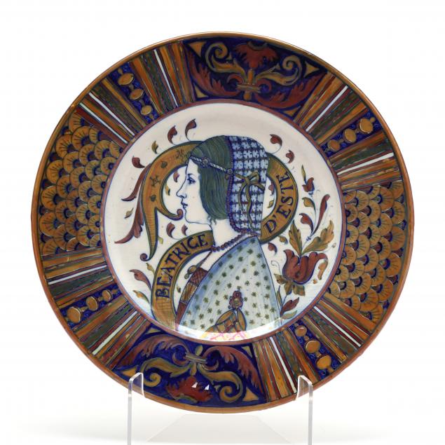 ITALIAN FAIENCE LUSTER CHARGER,
