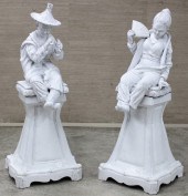ITALIAN FAIENCE Pair of large