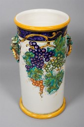 ITALIAN FAIENCE POTTERY UMBREL