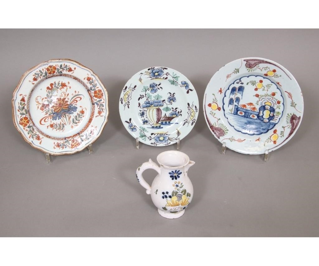 Italian Faience stag plate with