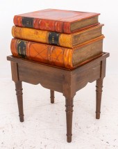 ITALIAN FAUX BOOKS LEATHER SEC