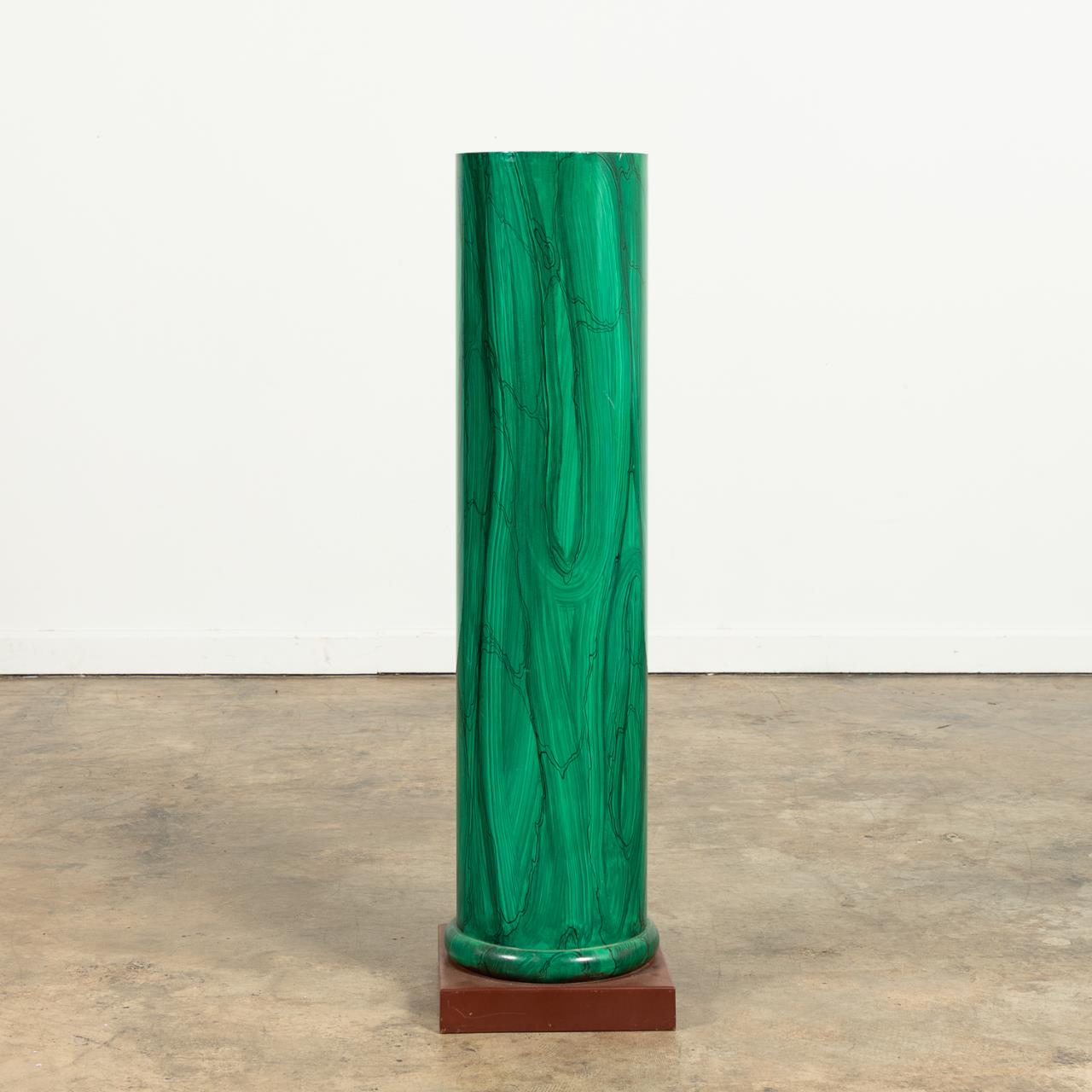 ITALIAN FAUX MALACHITE COLUMN