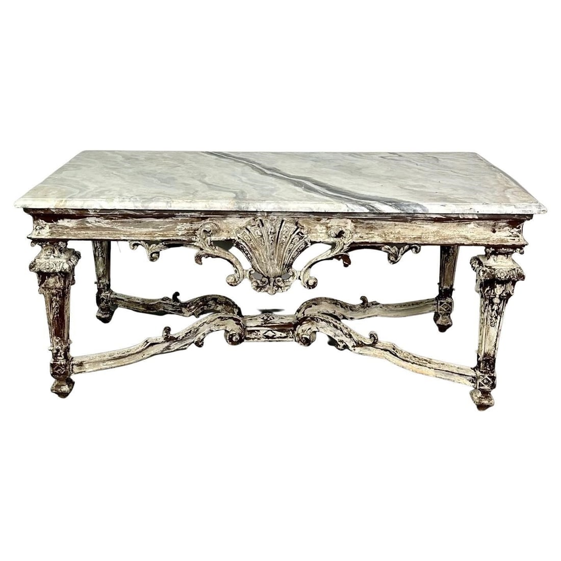 ITALIAN FAUX MARBLE TOP CENTRE OR