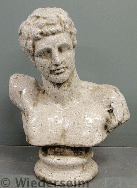 Italian faux porcelain bust of a