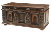 ITALIAN FIGURAL CARVED CASSONE
