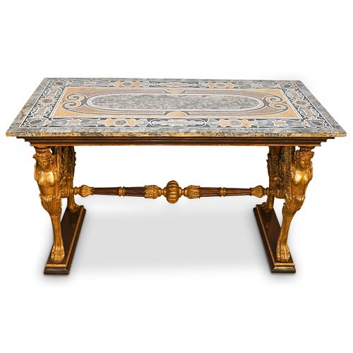 ITALIAN FIGURAL GILT CARVED
