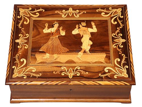 ITALIAN FIGURAL MARQUETRY SEWING