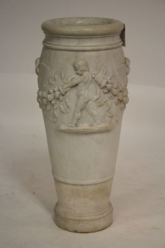ITALIAN FINELY CARVED MARBLE