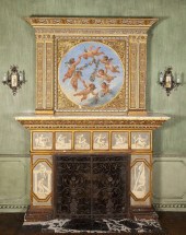 Italian Fireplace Surround & G