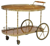 ITALIAN FLORAL MARQUETRY DROP