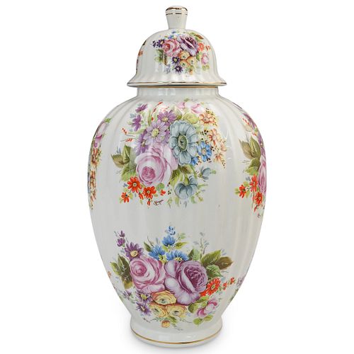 ITALIAN FLORAL PAINTED PORCELAIN