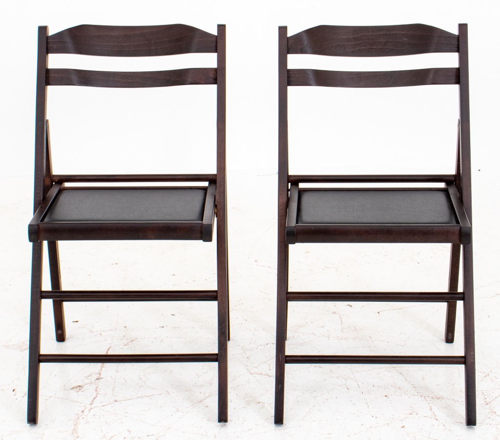 ITALIAN FOLDING CHAIRS, PAIR