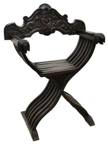 ITALIAN FOLIATE & LION CARVED