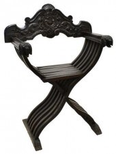 ITALIAN FOLIATE & LION CARVED